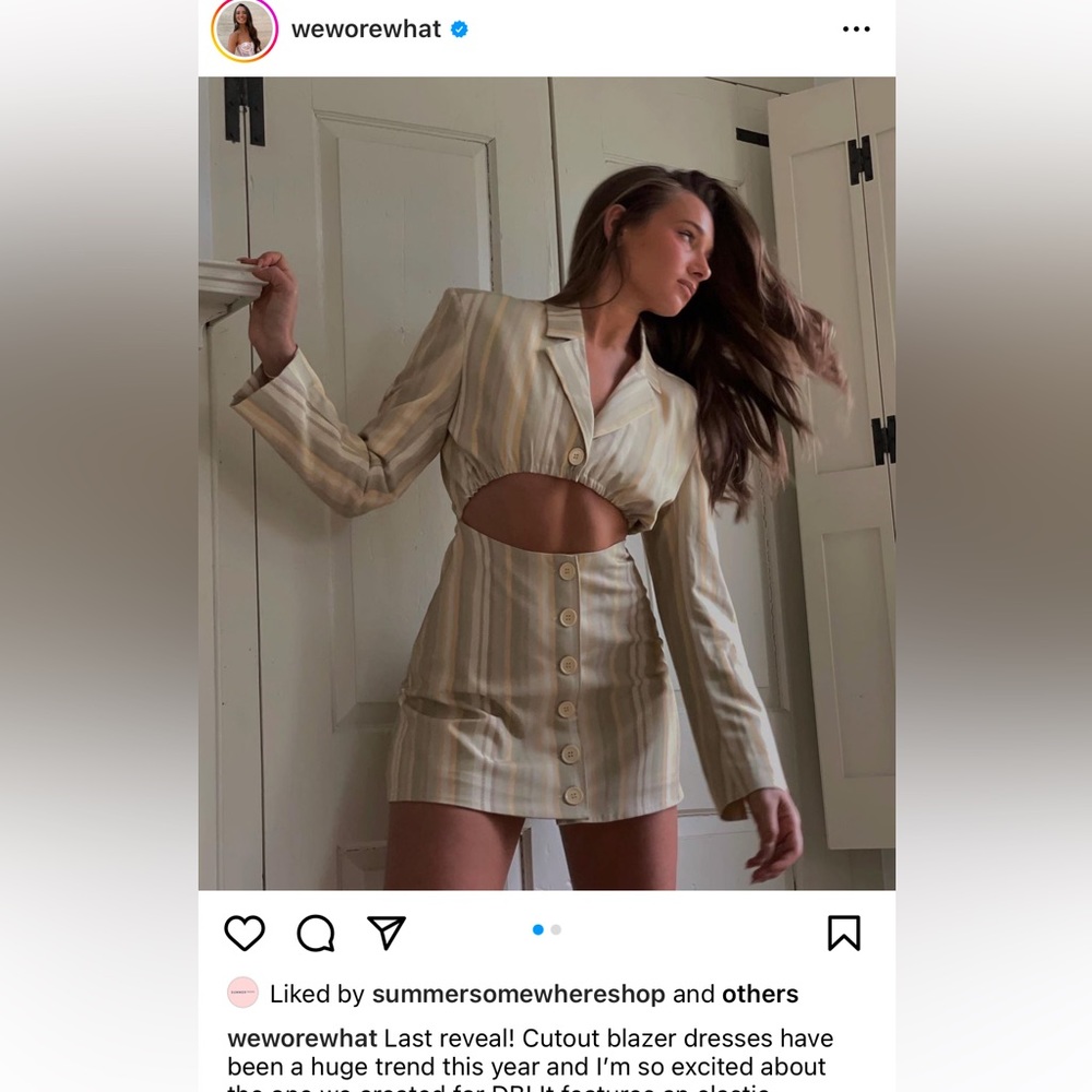 Danielle Bernstein Blazer Dress